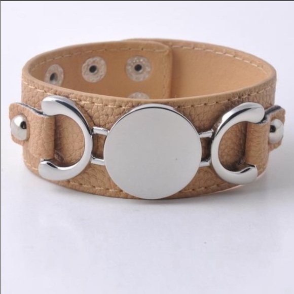 Couture Warrior Jewelry - Mocha Couture Warrior leather cuff bracelet